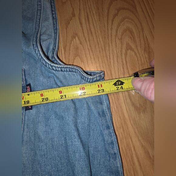 Vtg Tweety Bird Embroidered Denim Shirt Sleeveless Size 18/20W Looney Tunes - Picture 5 of 7